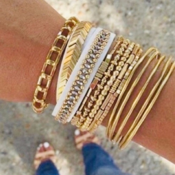 :: S&D Gilded Path Double Wrap Bracelet - Picture 4 of 10